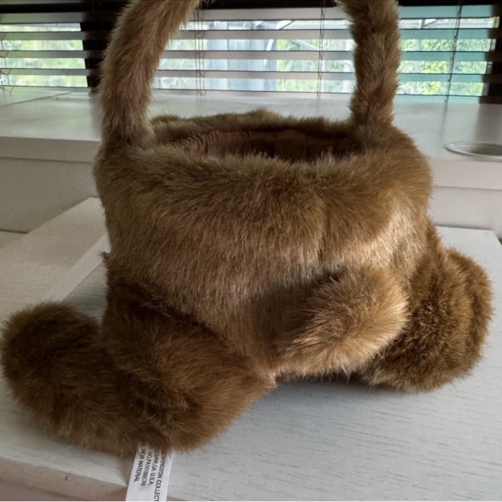 NWT Bearington Brown Bunny Easter Plush Basket Holiday Decor - Picture 6 of 7